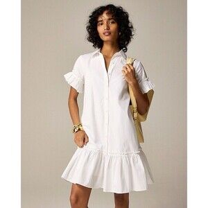 J.Crew Amelia shirtdress in cotton poplin NWT Size M Medium